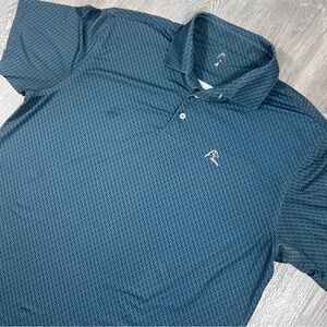 Rhoback Performance Polo Golf Shirt Mens X-Large Fleet Navy Stretch Sportswear